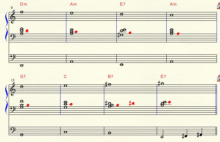 即興譜例（短調２）