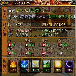 狩りステータス