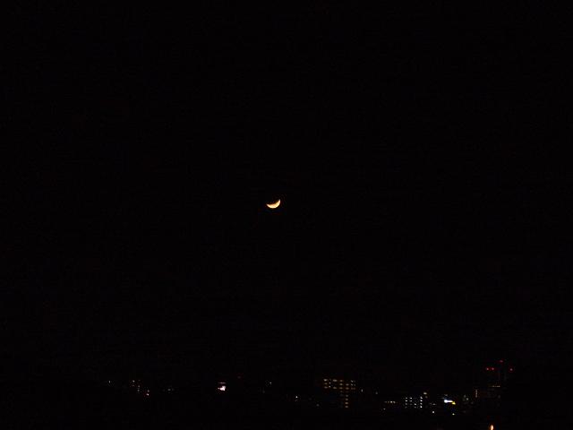 自宅から。