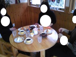 ビーズ講習会の後のお茶