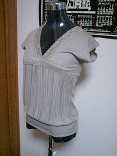 胸下切替シャーリンググレーTOPS