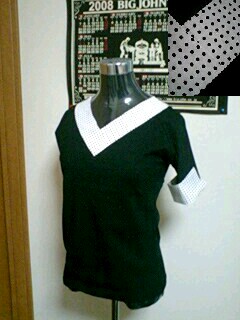 半襟黒TOPS