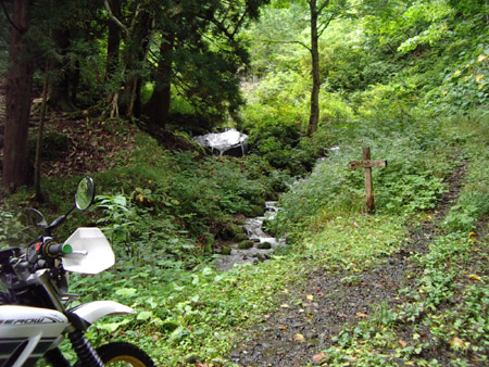 小屋川沿いダート終点