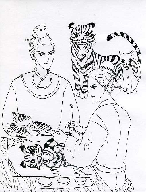 H22-1.24.日-中国の絵師-虎