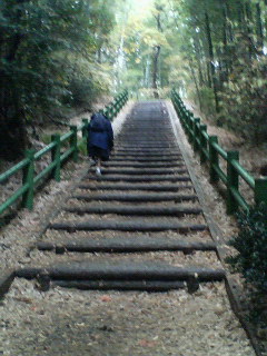 広場２へ続く階段