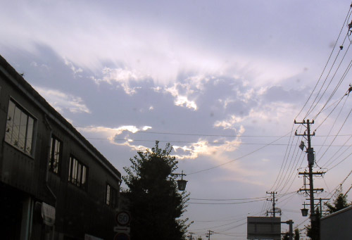 昨日見た夕焼け雲