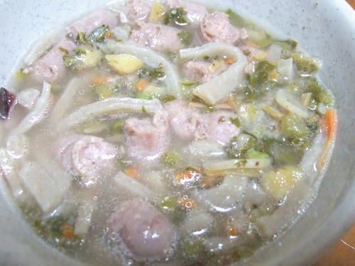 愛犬の健康のために・手作りフードレシピ・犬用無添加ソーセージ・米粉ヌードル