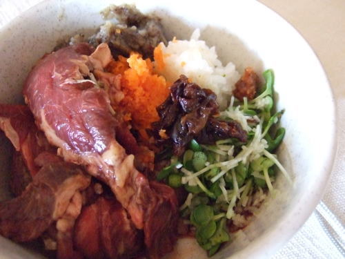 手作りフードレシピ・馬肉・白米･人参その他