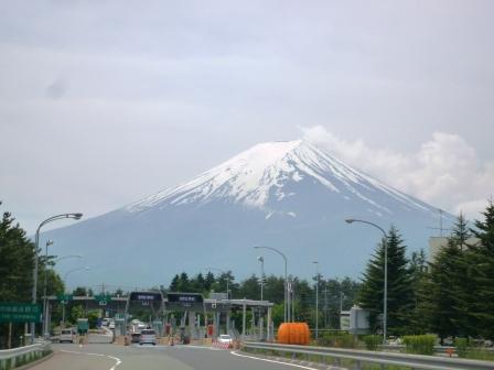河口湖から