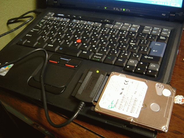 IDEマルチアダプターで2.5インチHDDをUSB接続
