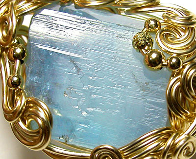 ヒマラヤアクアマリンペンダント