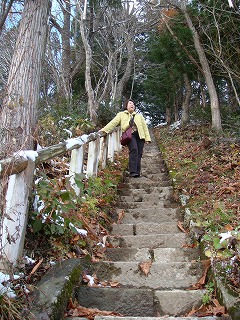 大内宿神社階段