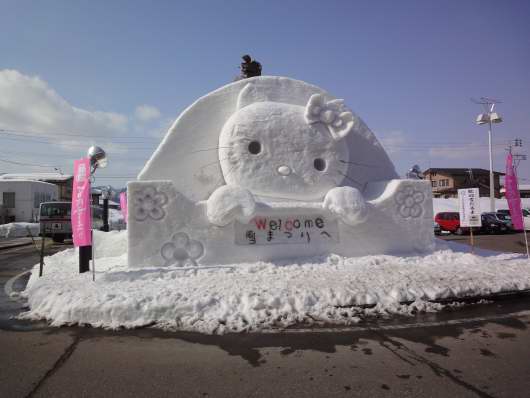 キティちゃんの雪像