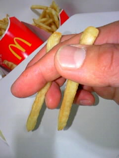 短いマイ箸・・・。