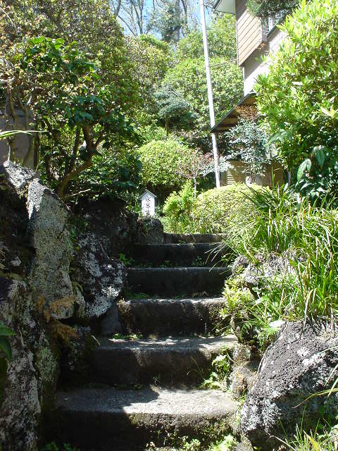 水琴窟への階段