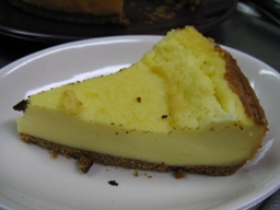 ベイクドチーズケーキカット