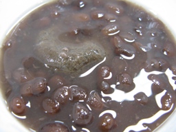 蕎麦つみれ入りぜんざい