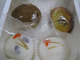 和菓子講習で作った作品