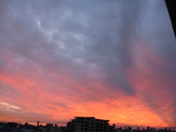 秋の空（夕日）