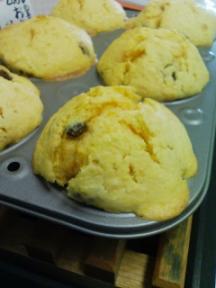 にんじんとレーズンのマフィン