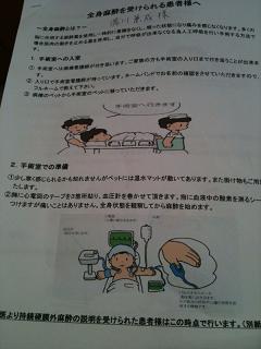 お部屋到着後、懇切丁寧に手術及び全身麻酔に関するご説明をしてくださいました。.JPG