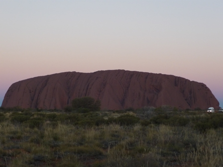 Uluru at sunset
