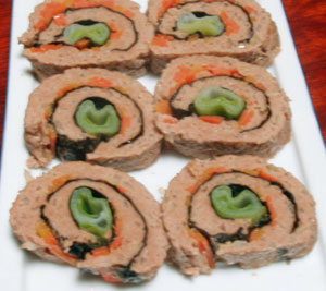 ひき肉の野菜巻き