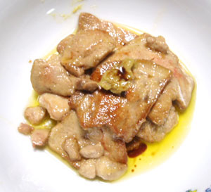 フォアグラのわさびソテー