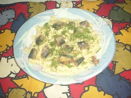 鰯缶パスタサラダ