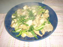 豆腐と小松菜のオイスターソース