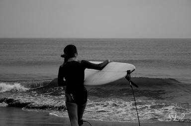 A surfer girl