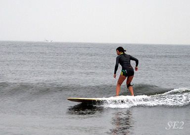 A surfer girl