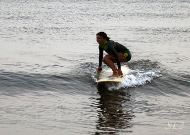 A surfer girl