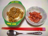 塩納豆の冷奴といか明太♪