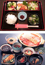 上がランチ、下がディナー