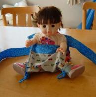 2月23日ポポちゃん抱っこ紐、装着！