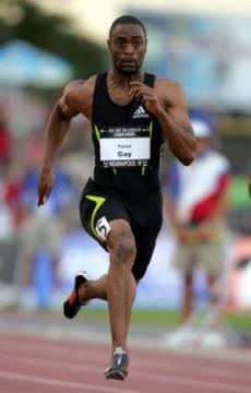 2007全米選手権　100m予選　9”98のトップで通過