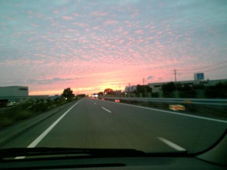 石川の夕焼け