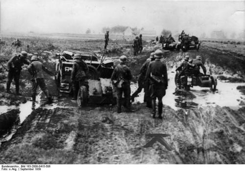 German motorized troops traveling on muddy road in Poland_ Sep 1939.jpg