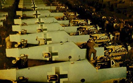 Bf_109Es_on_the_production_line