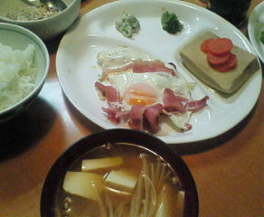 ２００７．１．２２朝ごはん