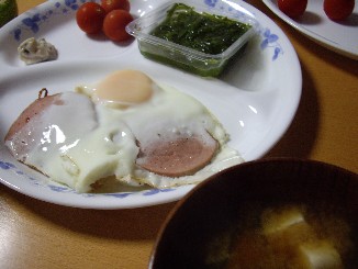 ２００７．８．１２朝ごはん