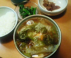 ２００７．１．２８夜ごはん