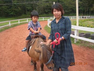 お馬さん、ありがとね♪