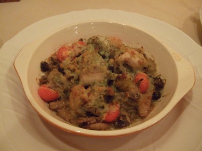 20090103ラピオーラ磯つぶ貝とキノコのオーブン焼　パセリバター