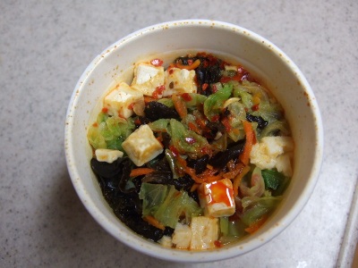 20090124蒙古タンメン中本カップ麺中身