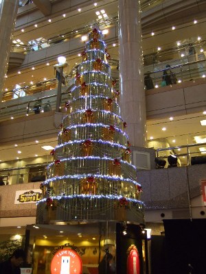 20081223ランドマークタワークリスマスツリー1