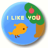 I LIKE YOU　缶バッジ