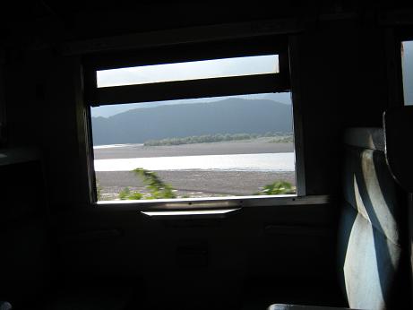 車窓から大井川