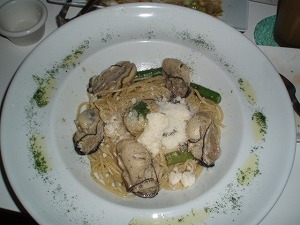 カキのオイルパスタ